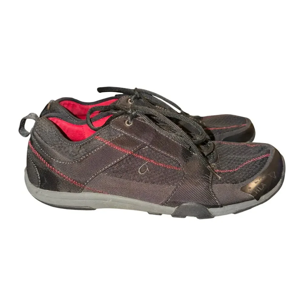 Olukai Kamiki Sneakers Men's Size 11 Black Mesh Water Trainer Shoes Lightweight